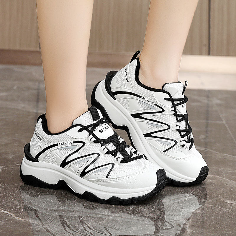Damen Sportliche Wanderschuhe mit atmungsaktiver Mesh-Oberfläche und rutschfester Laufsohle Shopnory