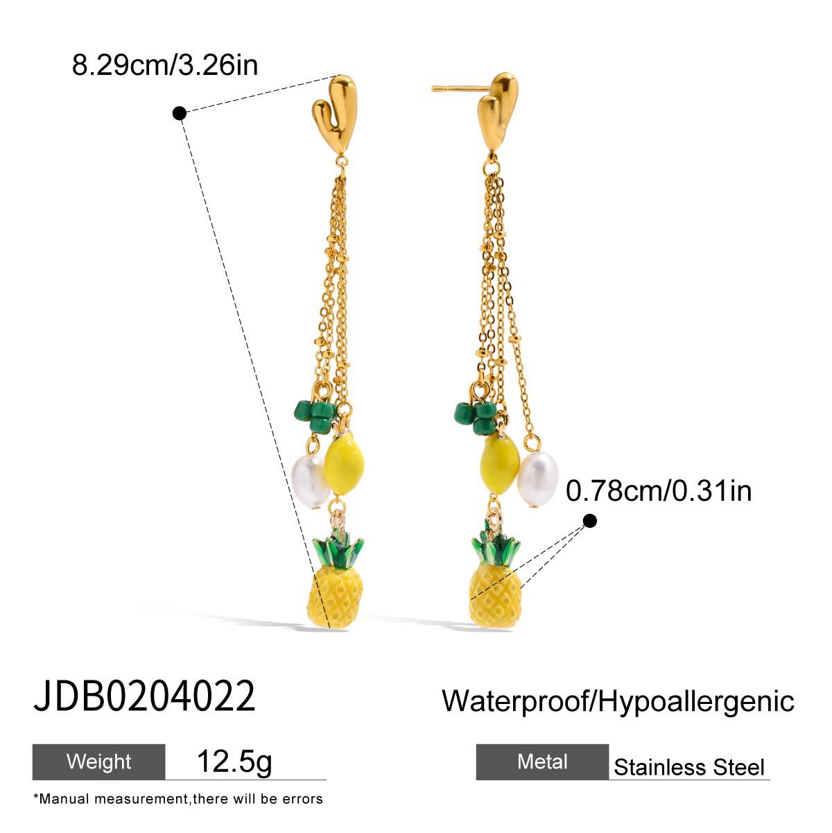 Damen Ohrhänger mit bunten Anhängern und hypoallergenem Edelstahl Shop Nory