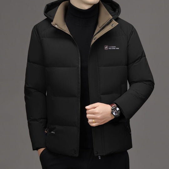Herren Wattierte Stehkragenjacke mit wasserabweisender Oberfläche und Reißverschlusstaschen Shop Nory