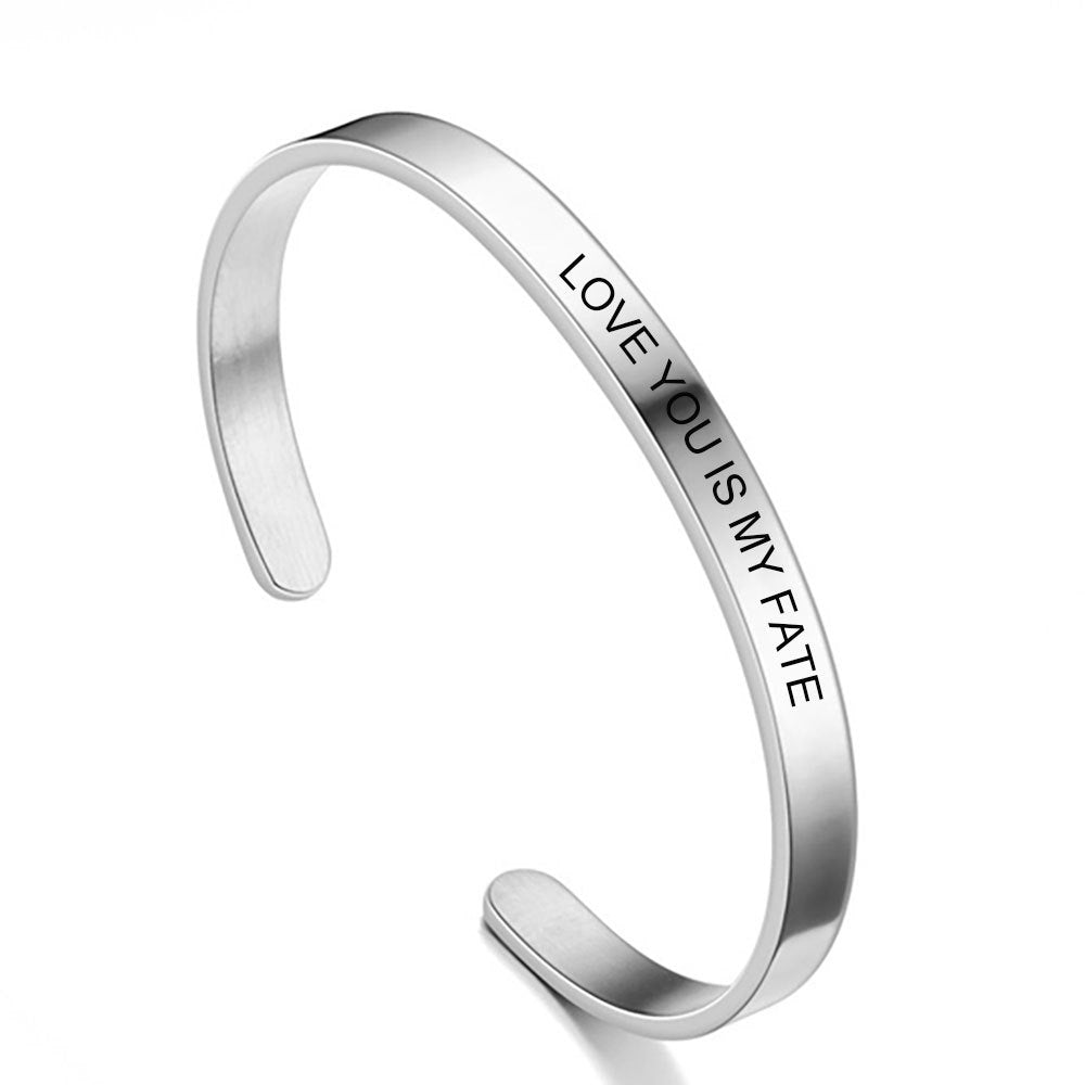 Damen Armreif mit gravierbarer Botschaft Shop Nory