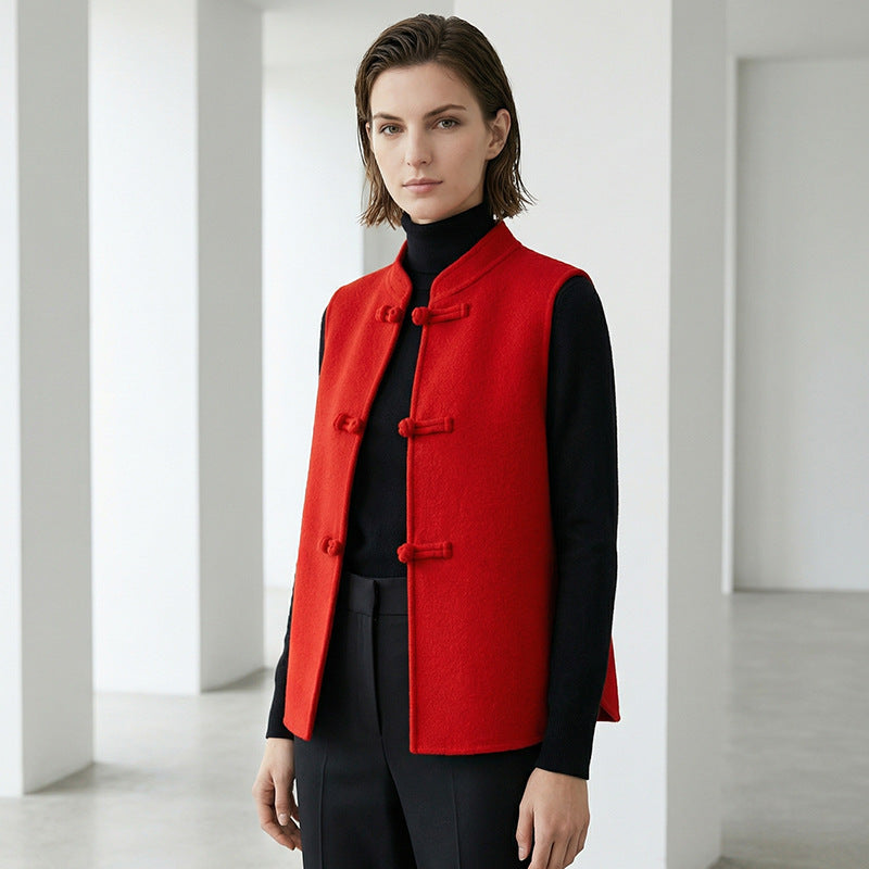 Damen Eleganter Wollmantel Shop Nory