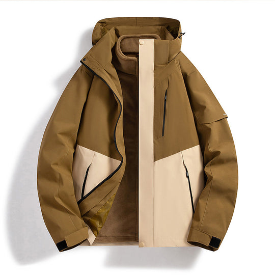 Damen Wasserdichte Outdoor-Jacke mit verstellbarer Kapuze Shop Nory