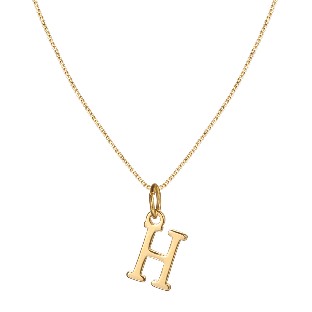Damen Halskette mit modischem Initial-Anhänger in elegantem Design Shop Nory
