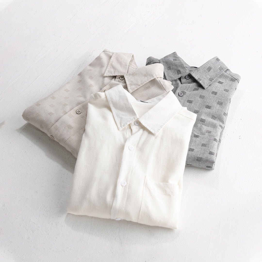 Herren Leichtes Strukturhemd mit Brusttasche und Relaxed Fit Shop Nory