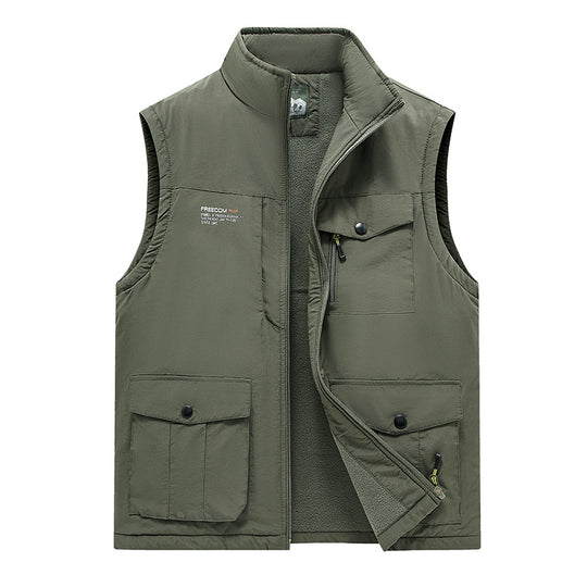 Herren Leichte Outdoor-Weste mit hochschließendem Kragen und praktischen Taschen Shop Nory
