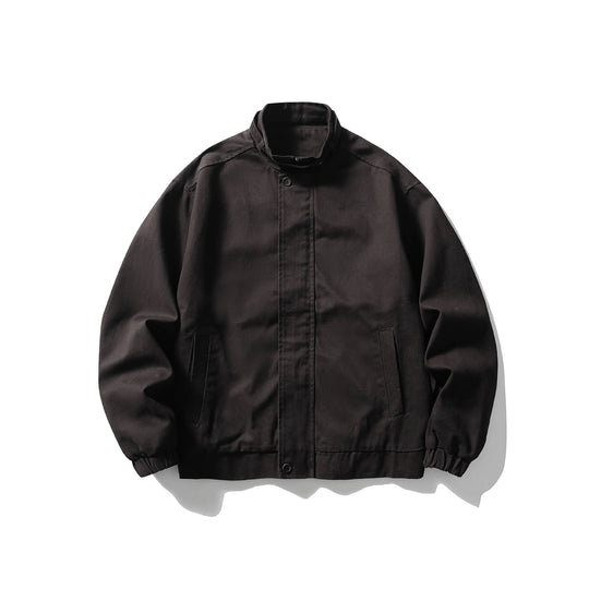 Herren Kurz geschnittene funktionale Canvas-Blousonjacke mit hohem Stehkragen Shop Nory