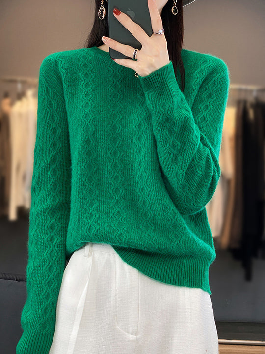 Damen Zopfmuster-Feinstrickpullover mit feiner Struktur und kastiger Silhouette Shop Nory