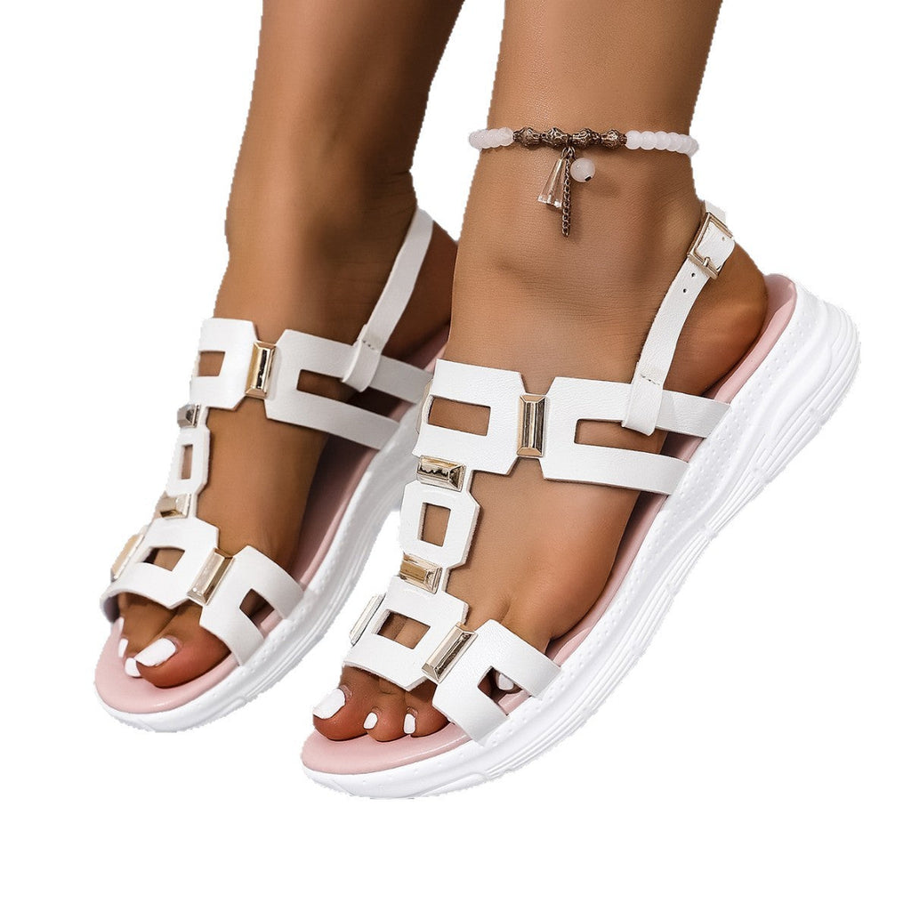 Damen modische Sandalen mit elegantem Verschluss