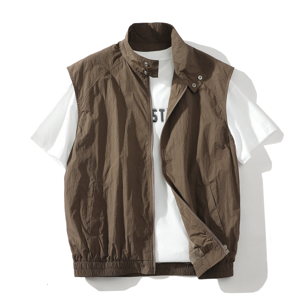 Herren trendige ärmellose Jacke mit modernem Design