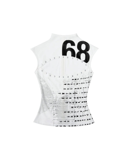 Damen Kreatives Tank-Top mit Grafischem Druck
