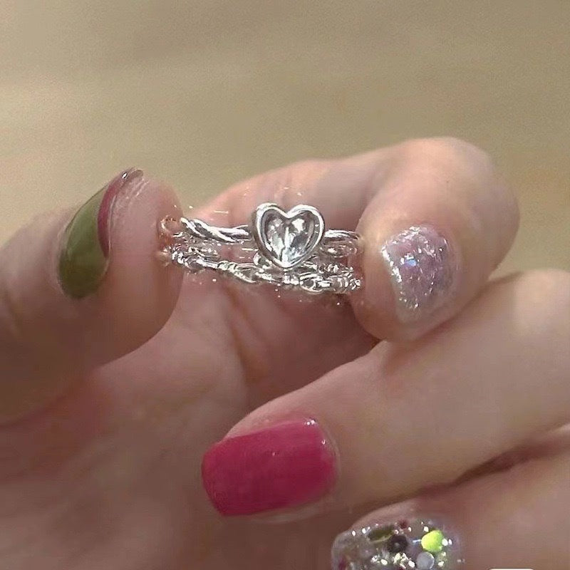 Damen Verstellbares Ring-Set aus hochwertigem Edelstahl Shop Nory