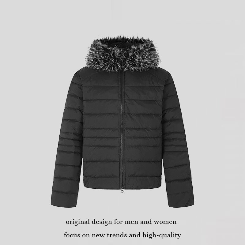 Damen Steppjacke mit abnehmbarer Kunstfellkapuze, wattierter Thermofüllung und Zwei‑Wege‑Reißverschluss Shop Nory
