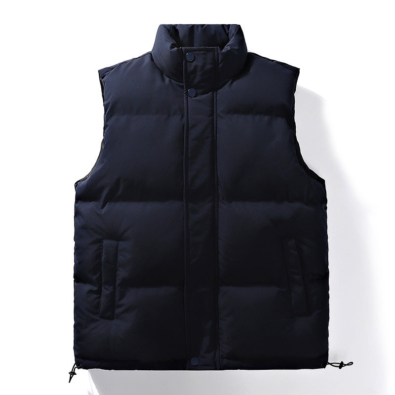 Damen Oversize Puffer‑Weste mit hohem Stehkragen, Frontblende und verstellbarem Kordelzugsaum Shop Nory