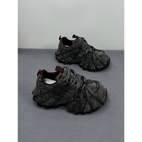 Damen Glitzernde Outdoor‑Sneaker mit skulptierter Profilsohle und elastischem Riemchendesign Shop Nory