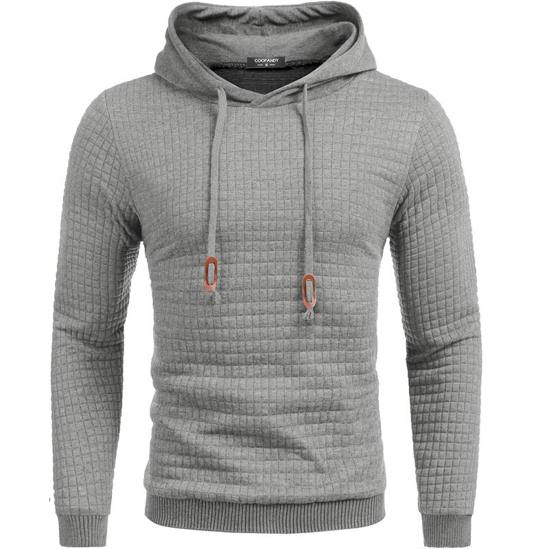 Herren Gepolsterter Steppmuster-Hoodie mit Kapuze und Kordelzug Shop Nory