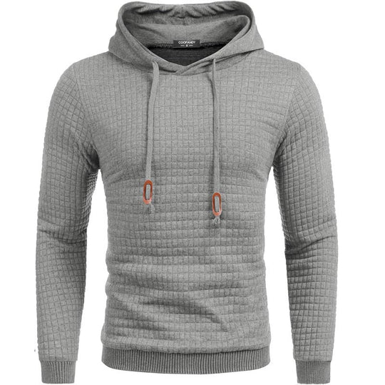 Herren Gepolsterter Steppmuster-Hoodie mit Kapuze und Kordelzug Shop Nory
