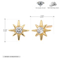 Damen Ohrstecker mit strahlendem Sternendesign Shop Nory
