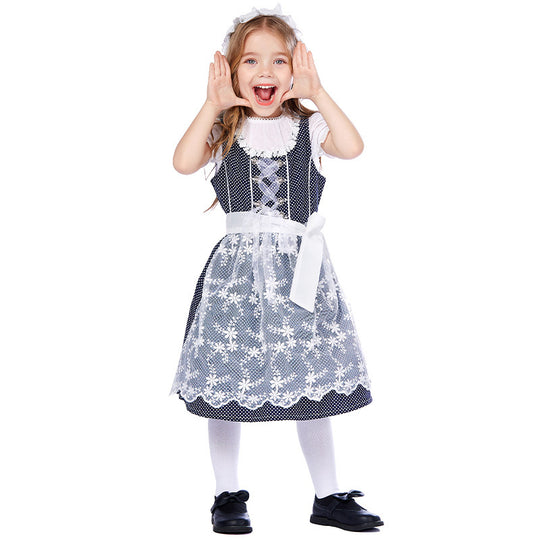 Damen nan traditionelles Dirndlkleid mit Spitzenbluse und bestickter Tüllschürze Shop Nory