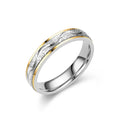 Herren Ring mit kunstvollem Wellenmuster und funkelndem Zirkonia Besatz Shop Nory