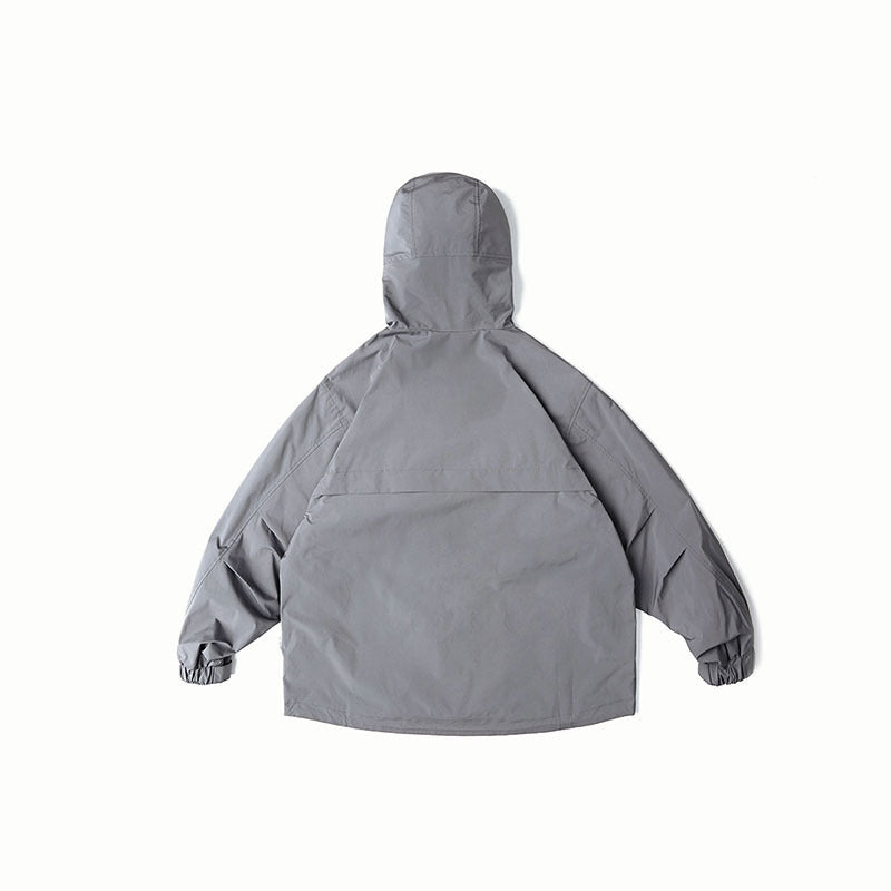 Unisex Wasserabweisende Oversize-Parka-Jacke mit Kapuze und Multifunktions-Taschen Shop Nory