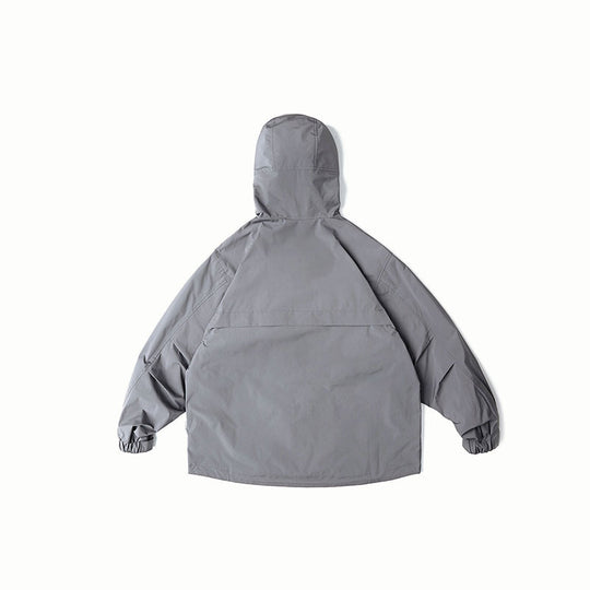 Unisex Wasserabweisende Oversize-Parka-Jacke mit Kapuze und Multifunktions-Taschen Shop Nory