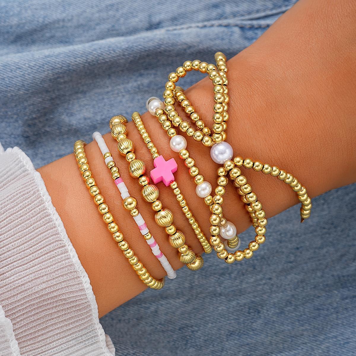 Damen Armband-Set mit spielerischen Perlen und eleganten Akzenten Shop Nory