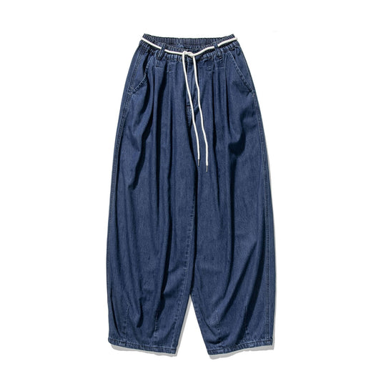 Herren Extraweite Baggy-Hose mit Tunnelzugbund und umgeschlagenem Saum Shop Nory