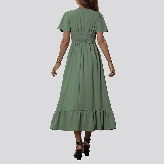 Damen Elegant fließendes Maxikleid Shop Nory