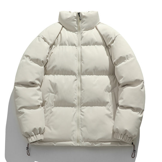 Unisex Wattierte Stepp-Übergangsjacke mit hohem Kragen und verstellbarem Saum Shop Nory