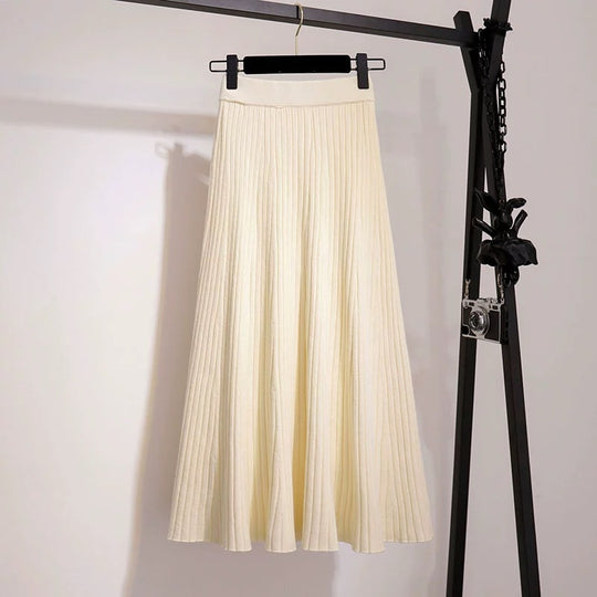 Damen Fließender Plisseerock Shop Nory