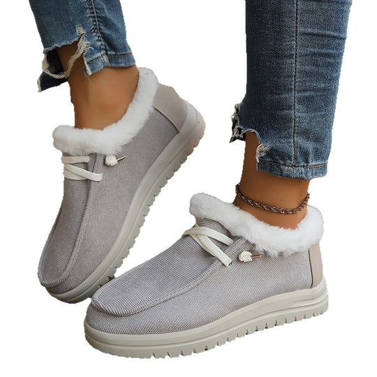 Damen Gefütterte Slip-On-Pantoletten mit Teddyfutter und profilierter Plateau-Sohle Shop Nory