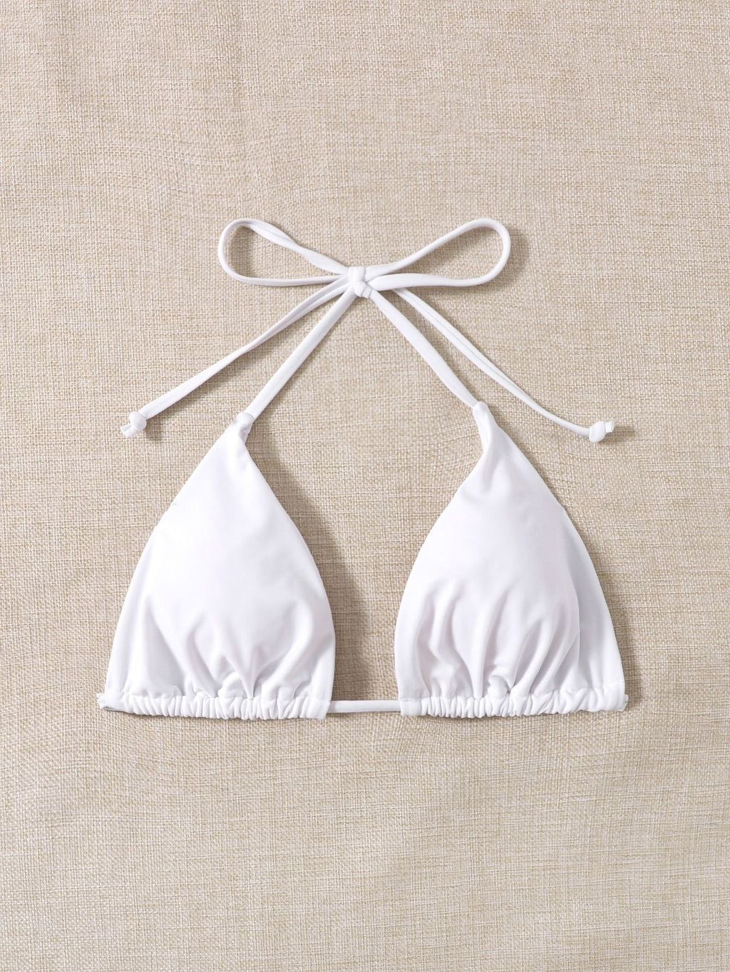 Damen Triangel-Bikini mit verstellbaren Bändern und elastischem Taillenbund
