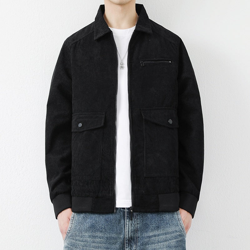 Herren Lässige Cordjacke mit praktischen Taschen Shop Nory