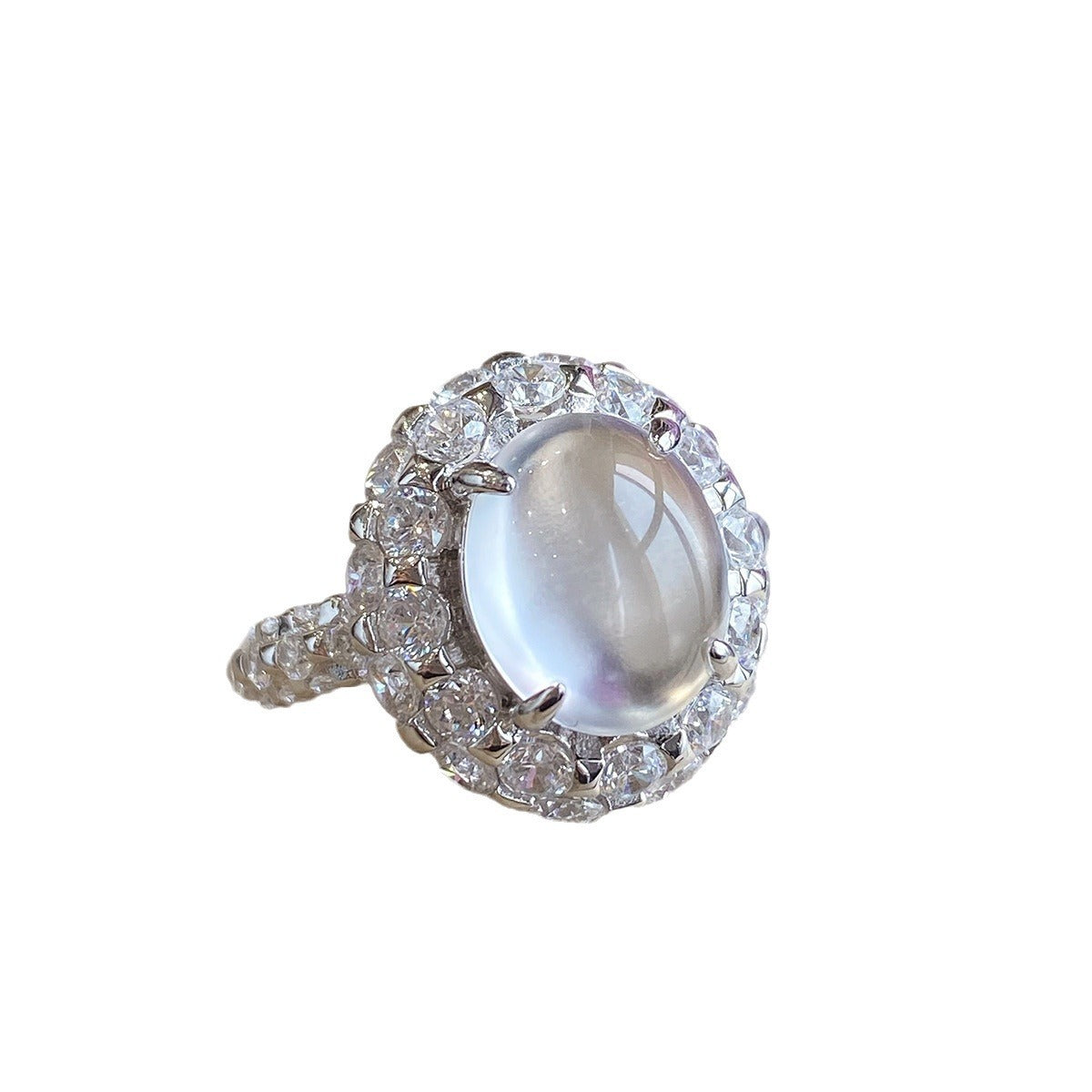 Damen eleganter Schmuckring mit facettiertem Kristallbesatz Shop Nory