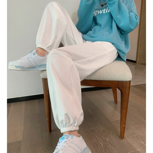 Damen nan relaxed-fit Sweatpants mit elastischem Kordelbund, seitlichen Eingriffstaschen und abgesteppten Saumnähten Shop Nory