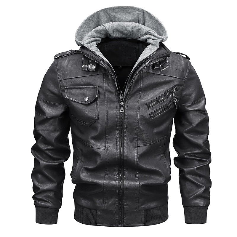 Herren Modische Kapuzenjacke mit Taschen Shop Nory