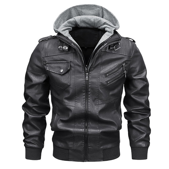 Herren Modische Kapuzenjacke mit Taschen Shop Nory