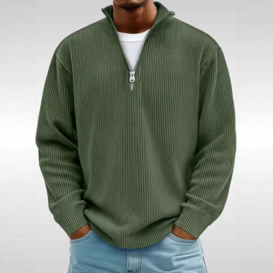 Herren Modischer Zip-Pullover