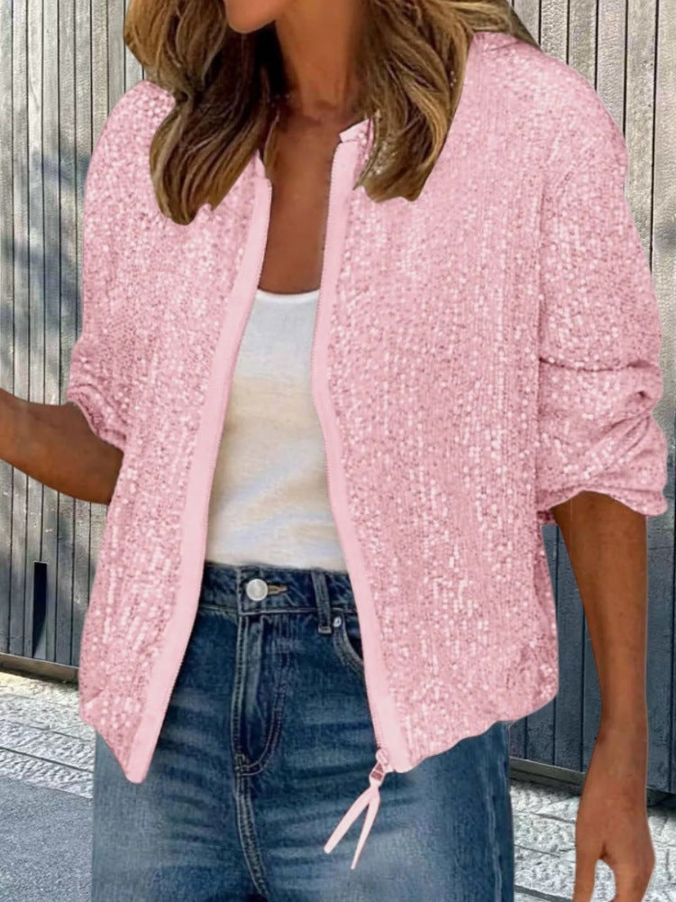 Damen Paillettenjacke im modernen Schnitt