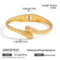Damen Offenes Armband mit schlangenmuster aus hypoallergenem Edelstahl Shop Nory