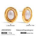 Damen Ohrhänger mit elegantem Perlenanhänger aus hypoallergenem Edelstahl Shop Nory