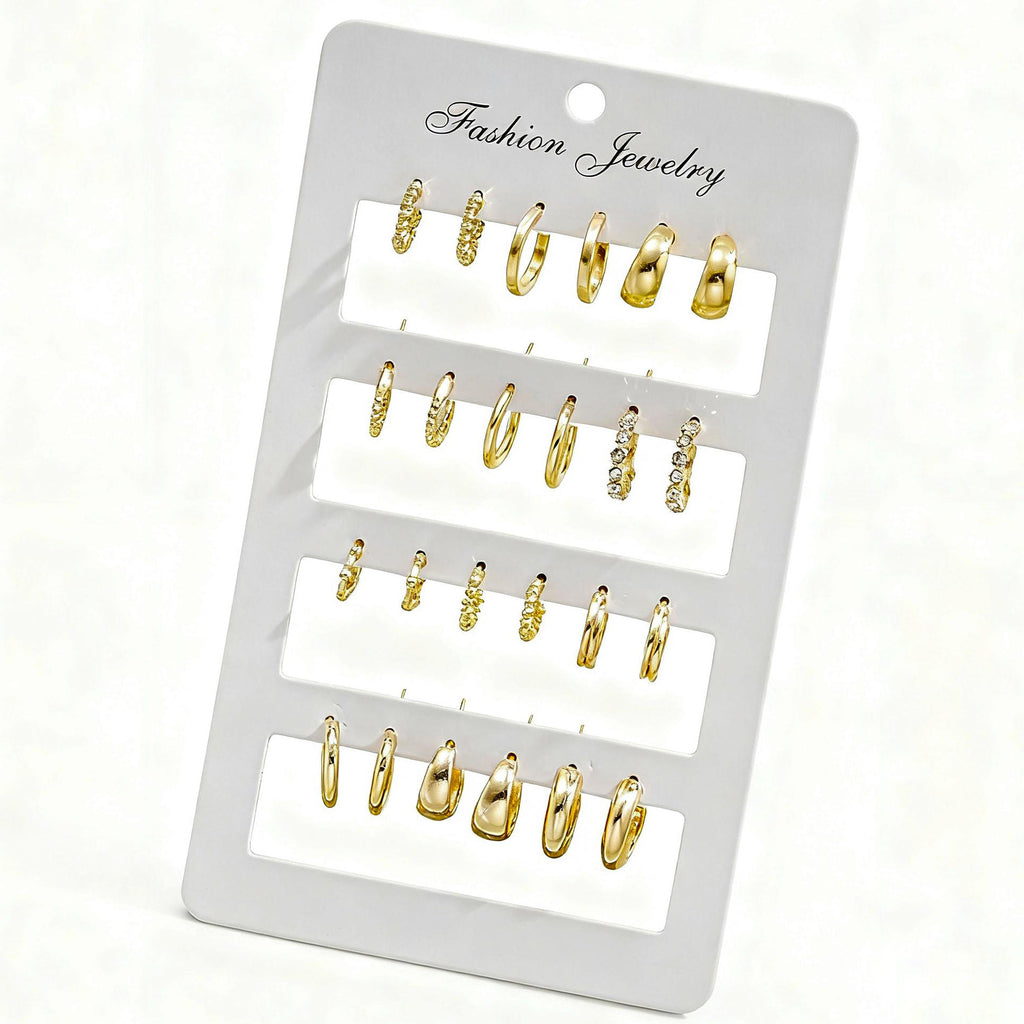 Damen Ohrstecker Set mit funkelnden Kristallen und stilvollen Designs Shop Nory