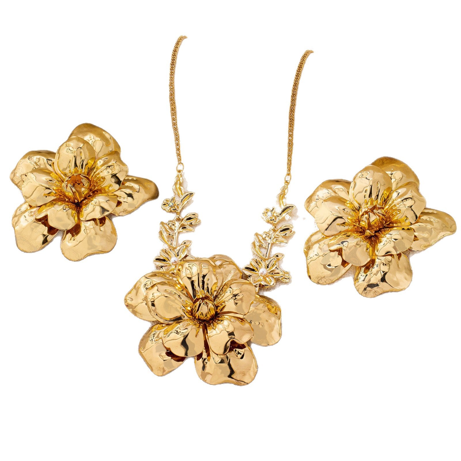 Damen Schmuckset mit kunstvollem Blütenmotiv Shop Nory