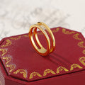 Damen eleganter und funkelnder Ring mit doppeltem Design Shop Nory