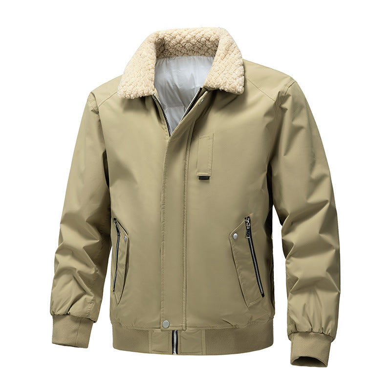 Herren Bomberjacke mit Teddykragen und wasserabweisendem Außenmaterial Shop Nory