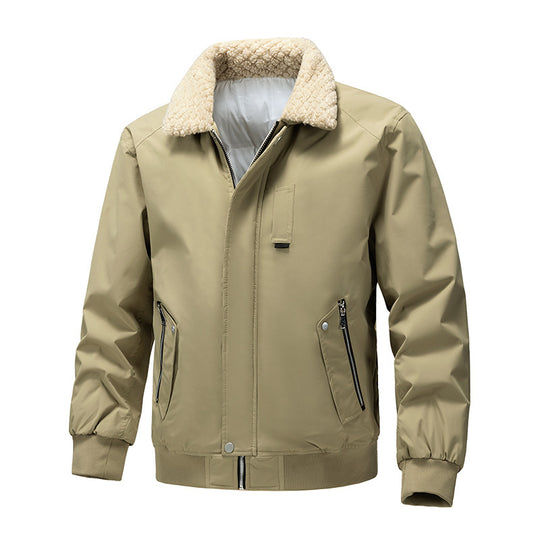 Herren Bomberjacke mit Teddykragen und wasserabweisendem Außenmaterial Shop Nory