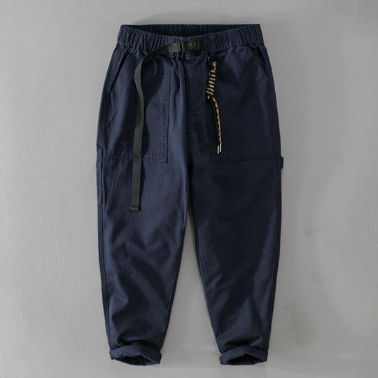 Herren Tapered-Cargohose im Utility-Stil mit gekrempeltem Saum und elastischem Bund Shop Nory