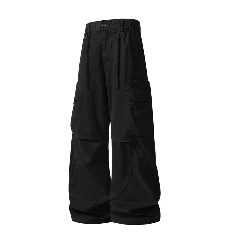 Herren weite Cargo-Hose im Baggy‑Schnitt mit Utility‑Taschen und Kordelbund Shop Nory