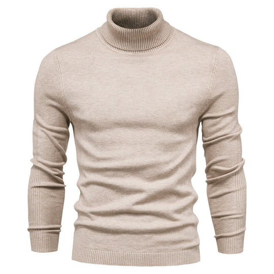 Herren modischer Rollkragenpullover aus feiner Merinowolle
