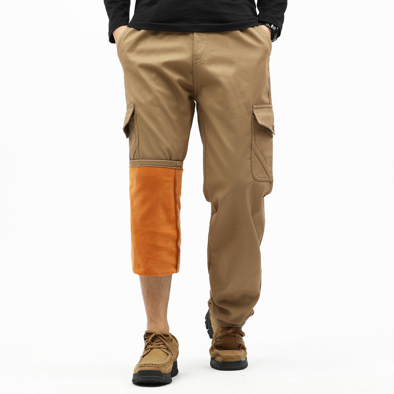 Herren Technische Cargohose mit Thermofutter-Innenbein, aufgesetzten Taschen & verstellbarem Saum Shop Nory